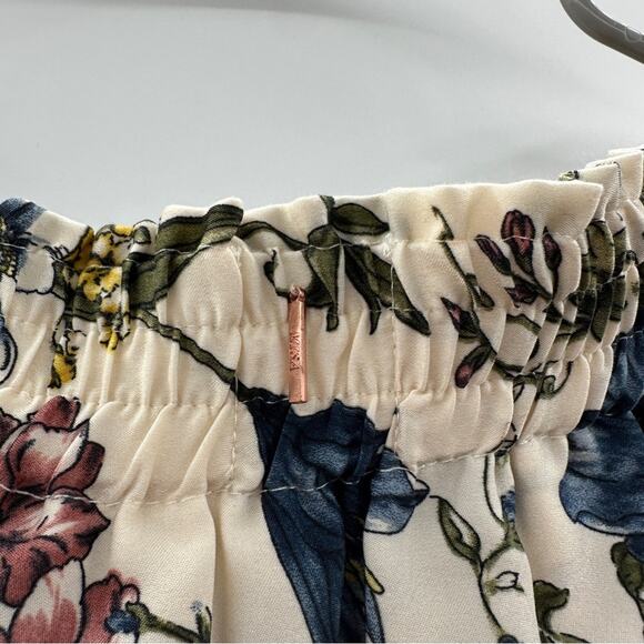 MISA Los Angeles Amal Multicolor Floral Off the Shoulder Ruffle Mini Dress Sz XS - Picture 10 of 12